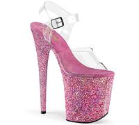 Pleaser FLAMINGO-808CF Clr/Pink Confetti UK 2 (EU 35)