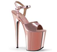 Pleaser FLAMINGO-809 Rose Gold Met. Pu/Rose Gold Chrome UK 3 (EU 36 )