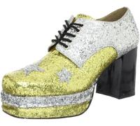 Pleaser - Glamrock-02, Stringate da uomo, Argento (Argent (silver-gold)), 46