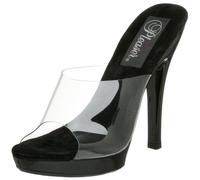 Pleaser Lip101/C/M Scarpe Peep-Toe Donna, Multicolore (Clr/Blk),36 EU