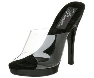 Pleaser Lip101/C/M Scarpe Peep-Toe Donna, Multicolore (Clr/Blk),38 EU