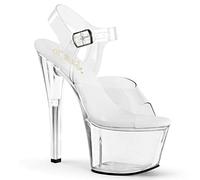 Pleaser Sky-308vl, Sandali Aperti Donna, Trasparente Clr Clr, 42 EU