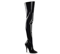 Pleaser - Seduce-3010, Stivali da Donna, Nero (Blk Pat), 45