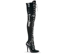 Pleaser - SEDUCE-3024, Stivali Donna, Nero (Blk Str Pat), 40 EU (7 femme UK)