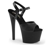 Pleaser Sky-309 Blk Faux Leather/Blk Matte 37