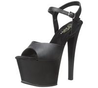 Pleaser Sky-309 Blk Faux Leather/Blk Matte 37