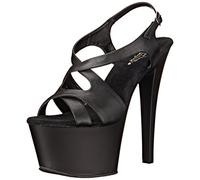 Pleaser Sky-330, Sandali con Plateau Donna, Nero, 36 EU