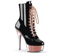 Pleaser Tacchi Alti Plateau 15.2cm con Lacci Stivaletti da Donna Delight 1020