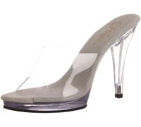 PleaserFla401/c/m - Scarpe con Tacco donna, Trasparente (Clear), 36 2/3
