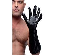 Guanto stimolante per fisting con superficie texture - "Piacere Fistante" (nero)