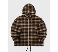 Pleasures GROOVE ZIP PONCHO HOODIE men Overshirts brown in taglia:L