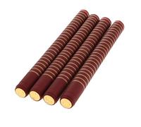 Pleayietoopiatiey 100 capsule termorestringenti per bottiglie di vino in PVC, 30 mm, bordeaux (strisce dorate)