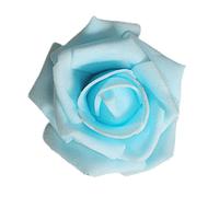 Pleayietoopiatiey 50 fiori artificiali realistici, bouquet di fiori finti decorazioni per matrimoni e fidanzamenti, colore: azzurro cielo