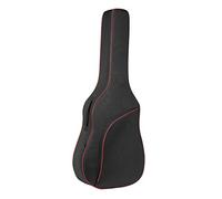 Pleayietoopiatiey Borsa per chitarra resistente all'acqua per chitarra da concerto zaino per ukulele regali, Rosso da 40" a 41", L, come descrizione