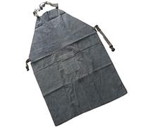 Pleayietoopiatiey Grembiule da saldatore con isolamento termico in pelle bovina artificiale, 90 x 60 cm, colore: blu scuro, Blu scuro, 90x60 cm, 90x60 cm