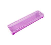 Pleayietoopiatiey Scatola di plastica per matite, matite, pennelli, pittura, matite, astuccio, Trasparente, 21,5 x 10 x 4 cm, 21.5 x 10 x 4 cm