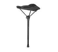 Pleayietoopiatiey Sgabello pieghevole da concerto, seduta telescopica, cuscino imbottito, colore: nero