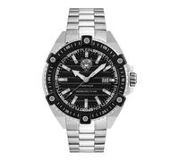 Plein Sport URBAN Pulse - Orologio da uomo analogico al quarzo, Argento/Nero/Acciaio - Psfda0524