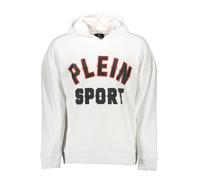 Plein Sport Bianco Cotton Men Sweatshirt - S