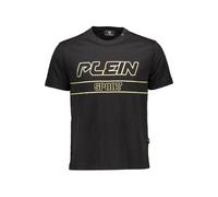 Plein Sport Black Cotton Men T-Shirt - M