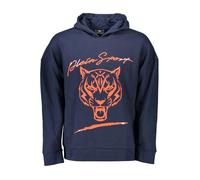 Plein Sport Blue Cotton Men Sweater - S