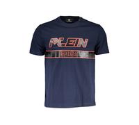 Plein Sport Blue Cotton Men T-Shirt - L