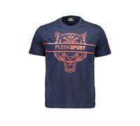 Plein Sport Blue Cotton Men T-Shirt - S