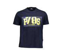 Plein Sport Blue Cotton Men T-Shirt - S