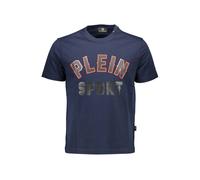 Plein Sport Blue Cotton Men T-Shirt - XL