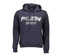 Plein Sport Blue Cotton Men's Hooded Sweatshirt - S