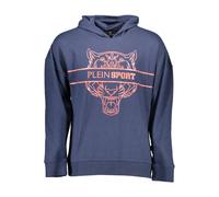 Plein Sport Blue Cotton Men's Hoodie - M
