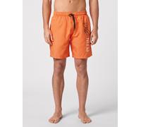Plein Sport Boxer da mare in nylon con logo a contrasto e coulisse S Arancione