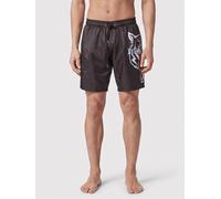 Plein Sport Boxer da mare in nylon con logo stampato a contrasto S Bianco 1