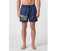 Plein Sport Boxer da mare in nylon con stampa monogram all-over XL Blue