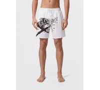 Plein Sport Costume da bagno boxer con logo 3XL Bianco