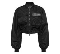 Plein Sport - Cropped Bomber Jacket LS With Cargo Pockets - - Sport - Donna - Nero - L