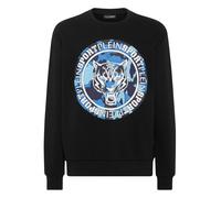 Plein Sport Felpa 'Carbon Tiger' blu / nero / bianco Uomo Plein Sport L blu / nero / bianco