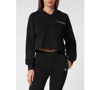Plein Sport - Felpa con cappuccio e zip Scratch - - Sport - Donna - Nero - 2XL