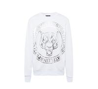 Plein Sport Felpa grigio argento / nero / bianco Uomo Plein Sport L grigio argento / nero / bianco