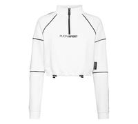 Plein Sport - Fleece Cropped Anorak - - Sport - Donna - Bianco - L