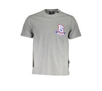 Plein Sport Gray Cotton Men T-Shirt - S