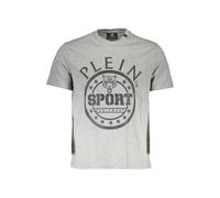 Plein Sport Grigio Cotton Men T-Shirt - L