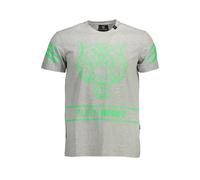 Plein Sport Grigio Cotton Men's T-Shirt - M