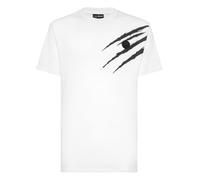 Philipp Plein Sport Scratch Short Sleeve T-shirt Bianco M Uomo
