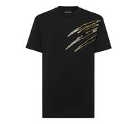 Plein Sport Maglietta 'Scratch' oro / grigio / nero Uomo Plein Sport L