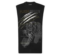Plein Sport Maglietta 'Tiger' grigio / nero / bianco Uomo Plein Sport XS grigio / nero / bianco