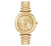 Plein Sport Opium Collection Orologio da donna di lusso, con cinturino dorato e cassa con quadrante color champagne