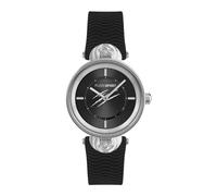 Plein Sport Supernova - Orologio analogico al quarzo da donna, Argento/Nero - Pslea0124, cinghia