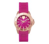 Plein Sport - Orologio analogico al quarzo Glam da donna, Oro rosa/silicone - Pskba0523, cinghia