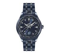 Plein Sport - Orologio analogico al quarzo Lineman da uomo, Ip Blue/Blu/Acciaio - Ps5ba1224, Bracciale